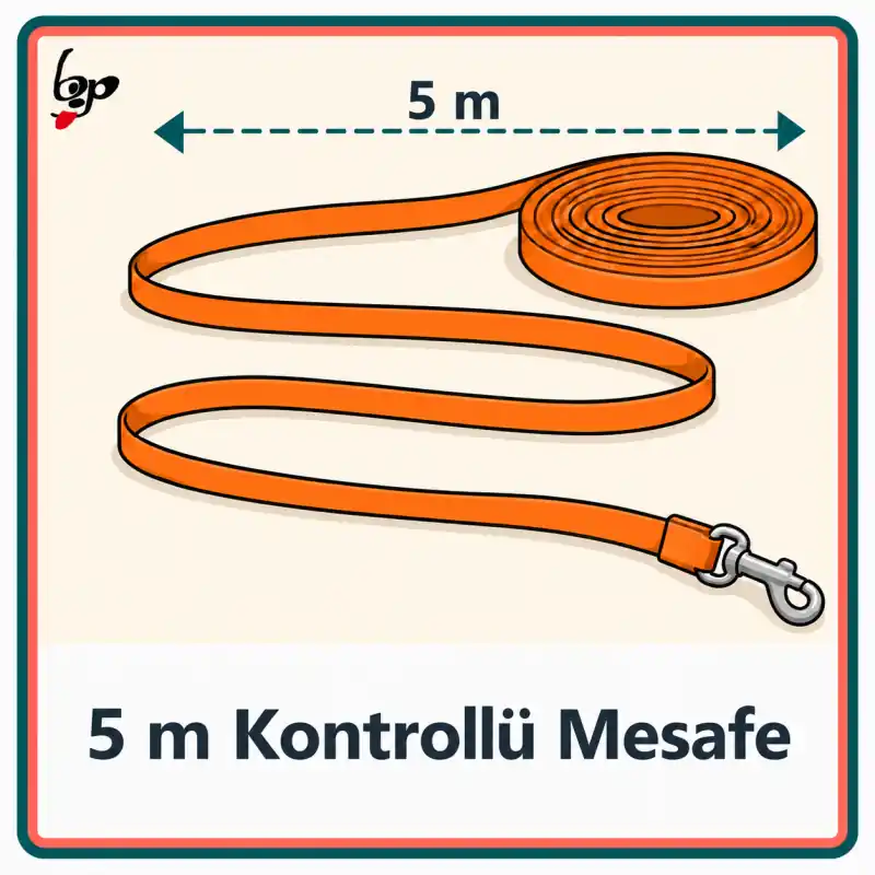 Kerbl köpek eğitim kayışı 5 m kontrollü mesafe kullanımı