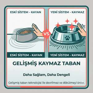 mama kabı kaymaz taban