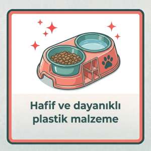plastik malzemeden üretilmiş olan mama kabı
