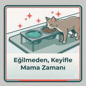 ayaklı paslanmaz çelik mama kabı