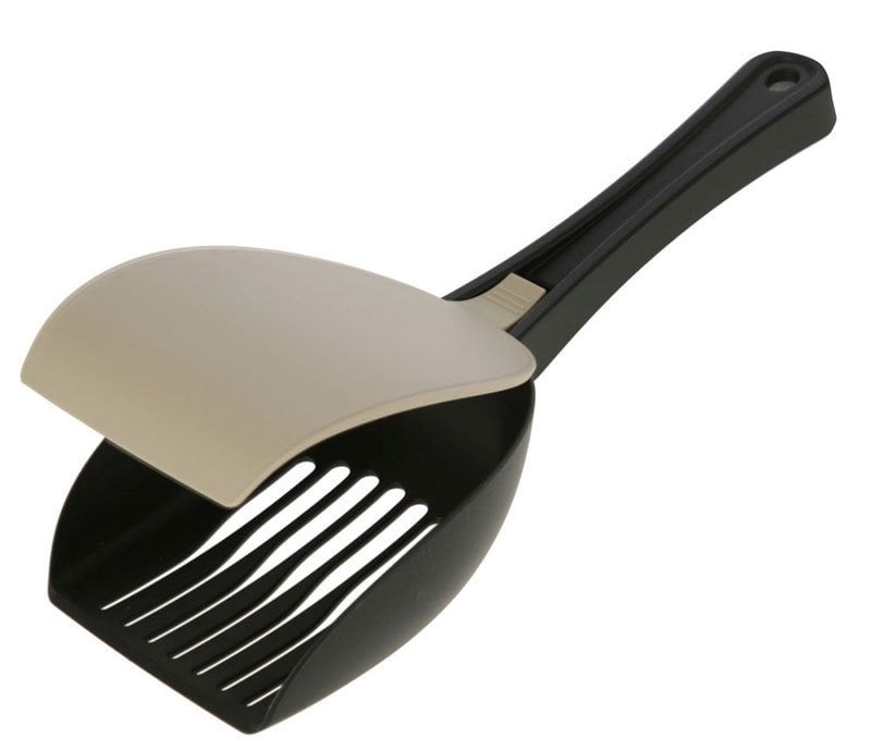 Kedi Kumu Küreği Elekli ve Kapaklı Bej