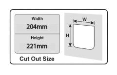 Büyük Kedi ve küçük Köpek Kapısı L 4 yollu Kapı 181 x 196 mm Kahve
