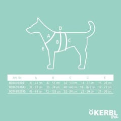 Kerbl Miami Kaçış Önleyici Köpek Sırt Tasması M Gri 42-55 cm