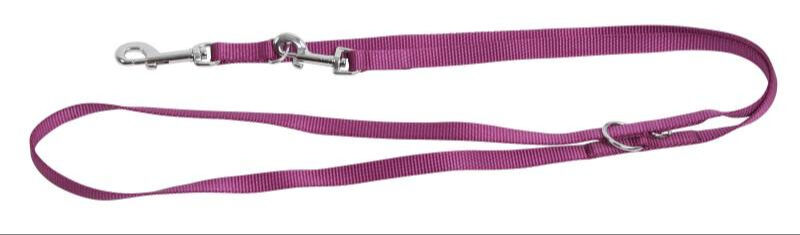 Kerbl Miami Köpek Gezdirme Kayışı 200 cm 3 Kademeli Ayarlanabilir Mor 25 mm