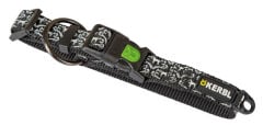 Kerbl Shiny Night S 25-40 cm Fosforlu Köpek Boyun Tasması Siyah-Beyaz