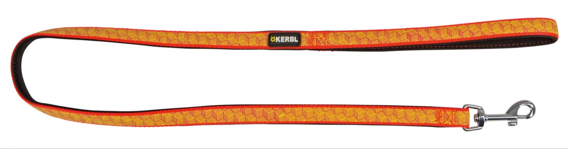 Kerbl Reflektörlü Köpek Gezdirme Kayışı 100 cm Siyah-Turuncu