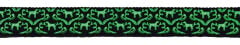 Kerbl Shiny Night M 40-55 cm Fosforlu Köpek Boyun Tasması Siyah-Beyaz