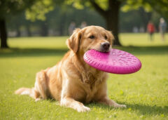 Köpek Frizbi pembe