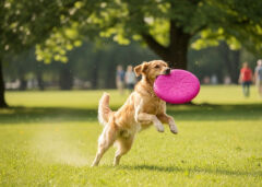 Köpek Frizbi pembe