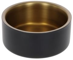 Çift Duvarlı Çelik Mama Kabı 900ml Lüks – Golden Serisi