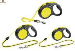 Flexi New Neon İpli Otomatik Köpek Gezdirme Tasması