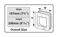 Çipli Kedi Kapısı Cat Mate