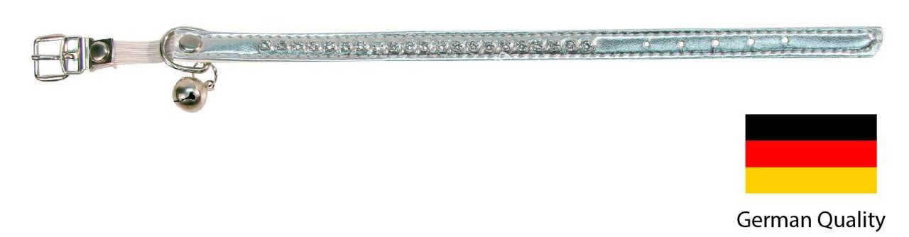 Kedi Tasması Şık Taşlı Gümüş