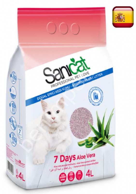 Kedi Kumu Sanicat 7 Days Aloe Vera 4l