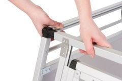 Köpek Bagaj Kafesi Alüminyum Kasalı iki kapılı 92*97*68cm