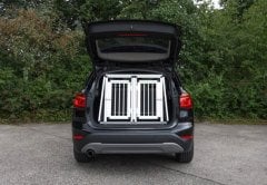 Köpek Bagaj Kafesi Alüminyum Kasalı iki kapılı 92*97*68cm