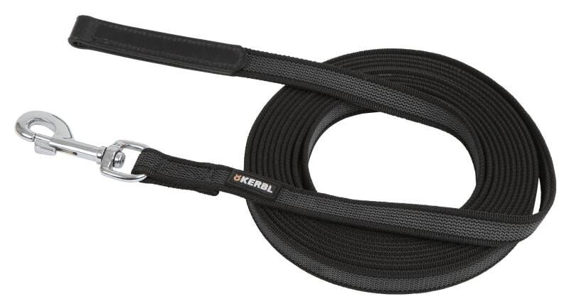 Kerbl Antislip Köpek Eğitim Kayışı 5 m Kauçuk Kaplamalı Siyah