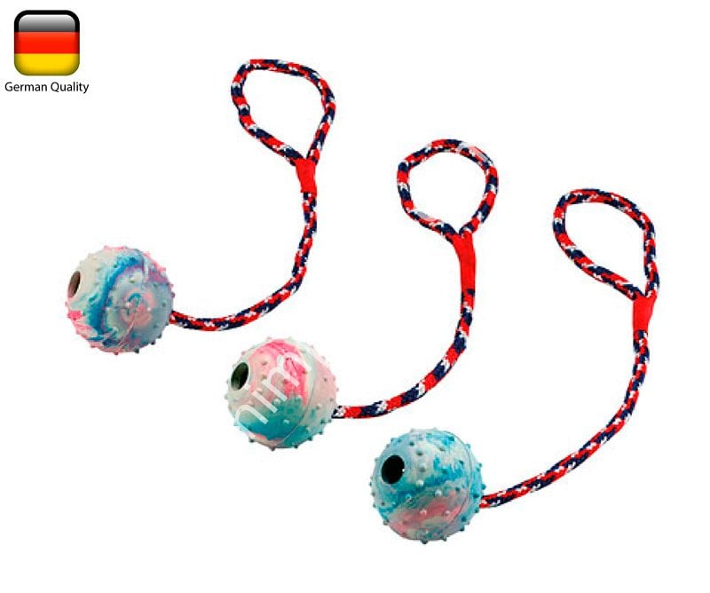 Köpek Oyun Topları İpli ve Çıngıraklı Jumper 6 cm