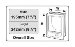 Kedi Kapısı 4 Yollu Manyetik Çip' li