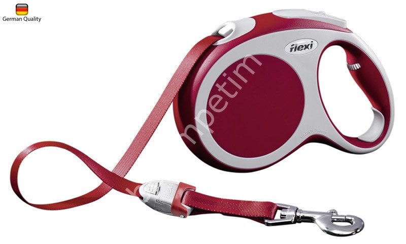 Flexi Vario Tasma Kırmızı 5 m - 60 kg