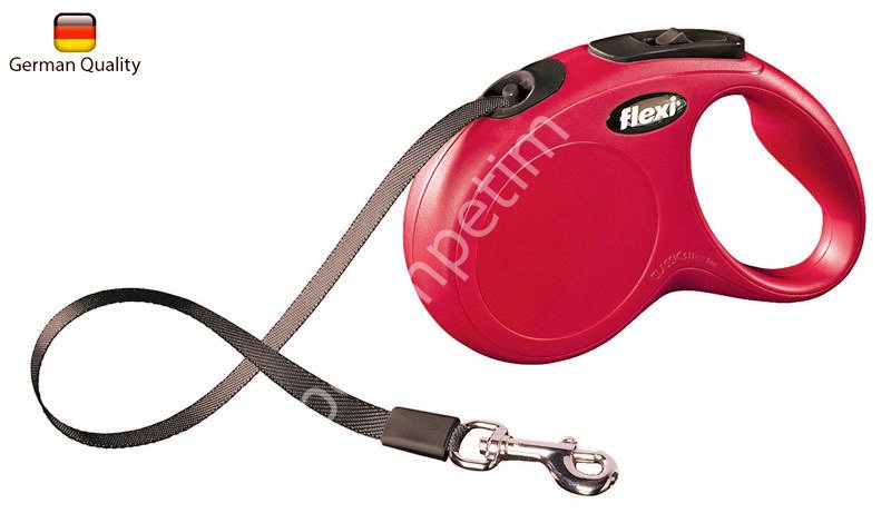 Flexi New Classic Kırmızı 5 m - 15 kg