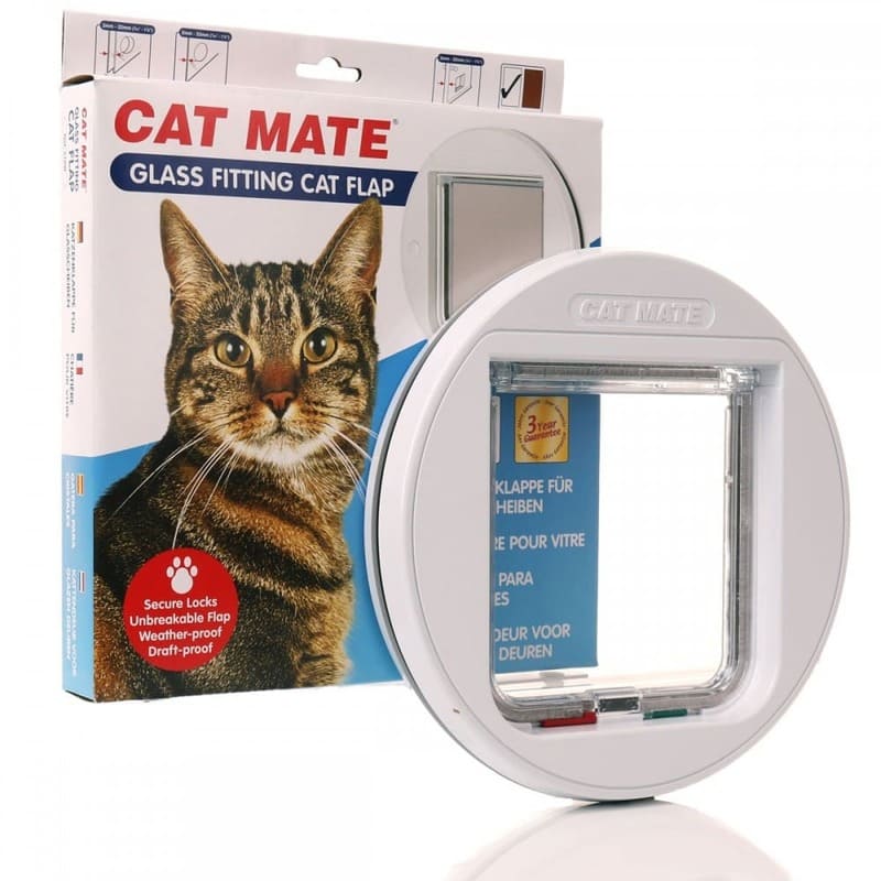 Cam İçin Kedi Kapısı Cat Mate 4 Yollu