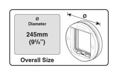 Cam İçin Kedi Kapısı Cat Mate 4 Yollu