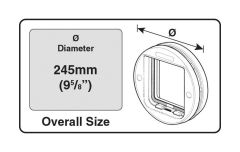 Cam İçin Kedi Kapısı Cat Mate 4 Yollu